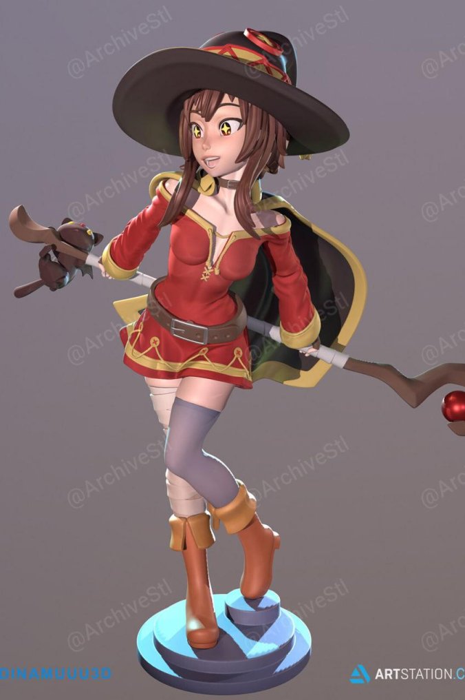 为美好的世界献上祝福  惠惠 (Megumin) 3D打印图纸
